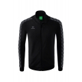 Erima Sportjacke Essential Team Tracktop - bequem, Rippbündchen, Seitentaschen - schwarz/grau Herren